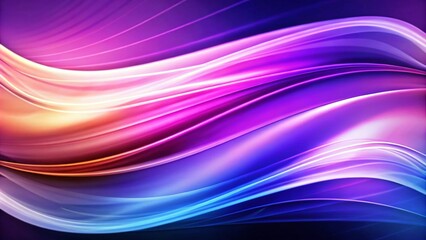 Poster - Serenading Spectra A Mesmeric 3D Symphony of Melted, Multicolored Chrome Foiled Liquid Waves background