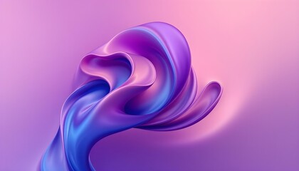 Aufkleber - Smooth and shiny surface of purple and pink abstract background. A blue and purple fabric with a shiny, reflective surface. The fabric is draped over a surface