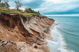 Severe beach deterioration caused by rising sea levels and extreme weather patterns demonstrates devastating effects of climate change on pristine coastal environments