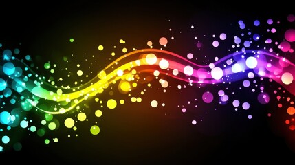 Poster - Vibrant Beams of Light in Various Hues