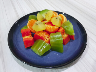 Variety of fresh fruit that ready to eat