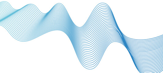 Poster - Abstract blue background diagonal curve line pattern. Abstract modern background with curve wave. Curve shape design transparent background.