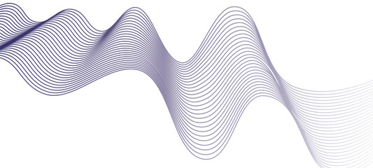Poster - abstract background with lines. Abstract blue stripes wave line background. Technology abstract lines on white background.