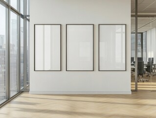 Wall Mural - Office Mockup Frames.