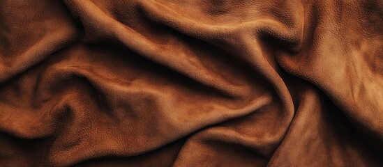 Poster - Close up background of brown suede. with copy space image. Place for adding text or design