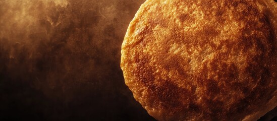 Aufkleber - Brown fried pancake textured backdrop. with copy space image. Place for adding text or design