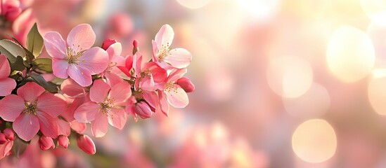 Leinwandbilder - Spring bloom Natural backdrop or Floral texture. with copy space image. Place for adding text or design