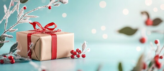 Fototapete - lovely gift wrapping. with copy space image. Place for adding text or design