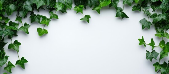 Poster - ivy on a white background copyspace
