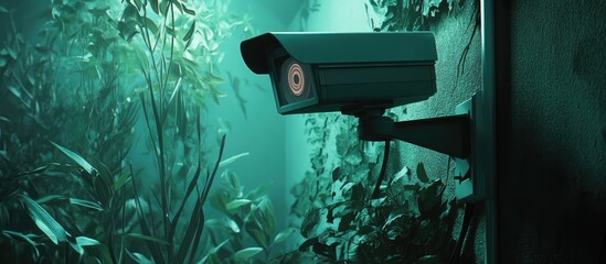 Poster - Surveillance Camera. with copy space image. Place for adding text or design
