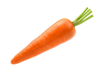 Wall Mural - Fresh Carrot isolated on white background, Clipping path.