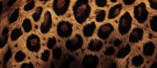 Poster - leopard skin. with copy space image. Place for adding text or design