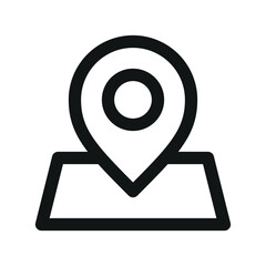 Aufkleber - Placeholder UI icon, shop address simple line user interface vector symbol