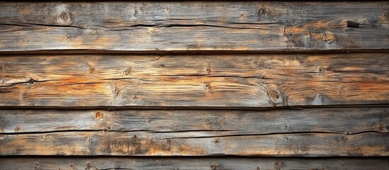 Leinwandbilder - Close up of a wall constructed from wooden planks. with copy space image. Place for adding text or design