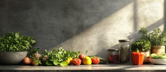 Fototapete - fresh produce. with copy space image. Place for adding text or design