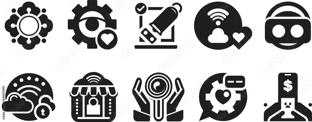 10 Types of Social Media Icons and Logos Vector Illustration Series ...