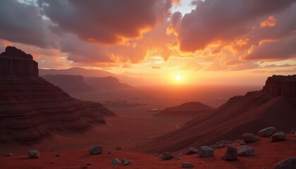  Sunset in the desert a serene moment of tranquility