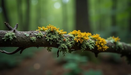 Canvas Print -  Natures vibrant tapestry in the forest