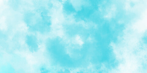 Wall Mural - Abstract light blue watercolor cloudiness, mist, or smog background. light blue sky with white background and blurred pattern. Vivid textured aquarelle painted art design background.	
