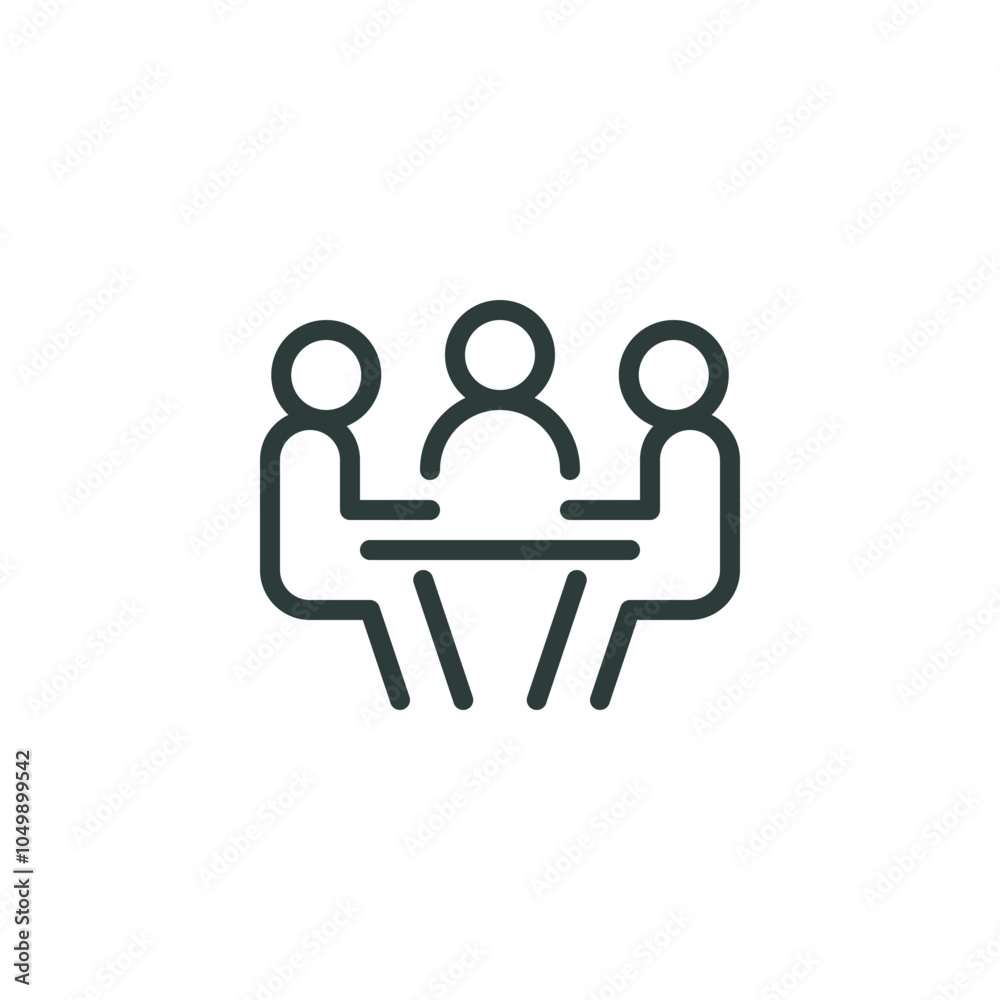 Meeting room, discussion, business conference, support group outline ...