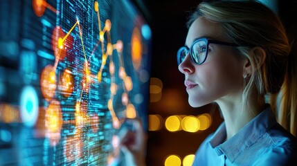 Poster - Professional Woman Leading Online Meeting