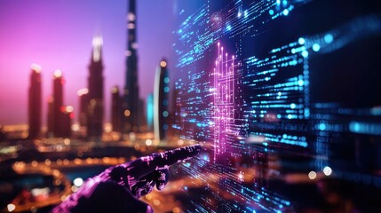 Aufkleber - Modern Tech Ecosystem Development Concept
