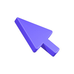 Poster - arrow pointer icon click 3d