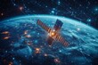 © Werckmeister - Communication and Telecommunications from Space. Broadcasting, Concept.
