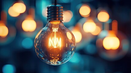 Light Bulb Inspiration Or Idea In Business, Generative AI