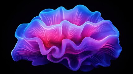 Poster - Intricate 3D Rendering of a Human Brain Model