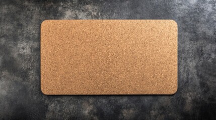 Poster - Blank Cork Board on Dark Background for Creativity