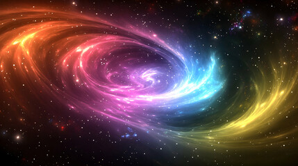 Wall Mural - cosmic nebula with vibrant colors and stars, space, galaxy, cosmos, universe, astronomical