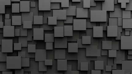Abstract Black Square Pattern, geometry, design, background, texture, modern