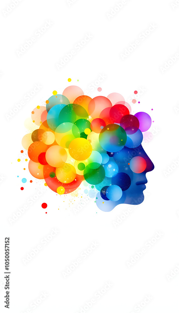 Thinking Abstract Colour human thinking abstract color dot spread mind mental health spiritual ...