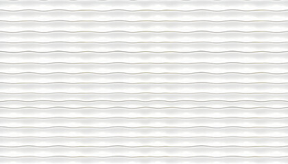 Wall Mural - 3d white pattern background with seamless horizontal wall texture. trendy ripple wallpaper interior 