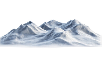 Wall Mural - the peaks of the snowy mountains. isolated on transparent background