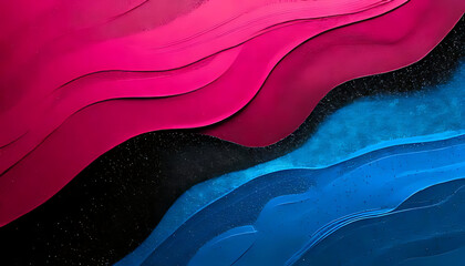 Wall Mural - vibrant pink blue black colors grainy texture large banner