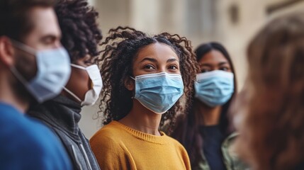Poster - Community leaders planning recovery efforts post-pandemic.
