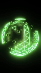 Poster - bluegreen black, vertical background for mobile and smart phones