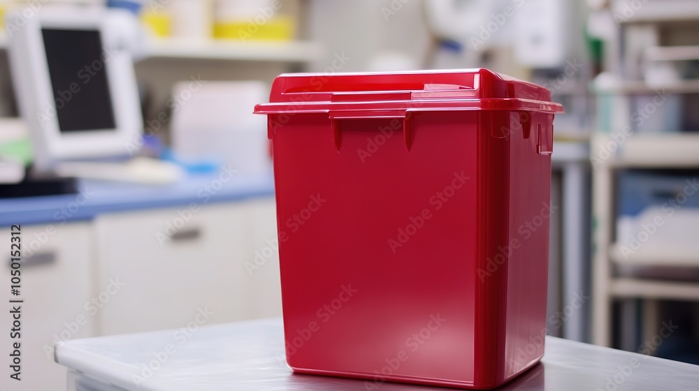 Durable Medical Sharps Container Designed for Safe Disposal of Needles ...