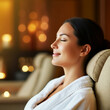 © ProArt Studios - Beautiful peaceful woman relaxing in spa salon after massage, aromatherapy soothes the mind