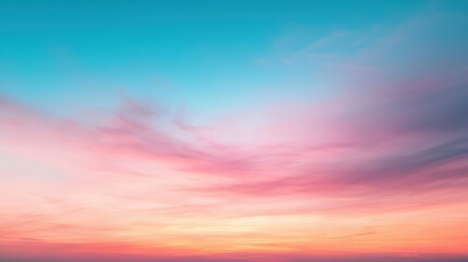 Wall Mural - Serene sunset with pastel sky colors