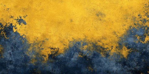 Poster - This vibrant and captivating abstract texture showcases beautiful yellow and blue hues, ideal for artistic design
