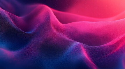Poster - Abstract background of glowing, swirling particles in blue and orange hues.