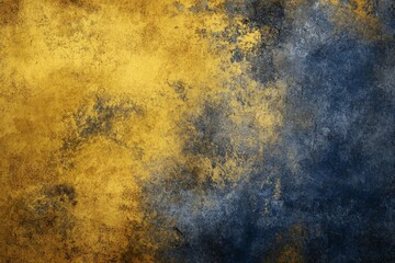 Poster - A mesmerizing abstract texture with stunning gold and blue hues, inspiring for creative artistic projects