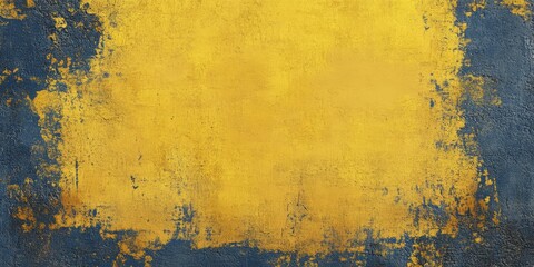 Poster - A vibrant yellow and a deep blue textured background that is ideal for various creative projects and endeavors