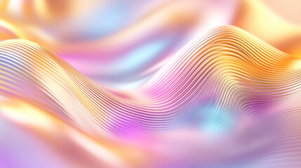 Poster - A soothing blend of pastel colors creates a mesmerizing flow, inviting contemplation and creativity in a digital realm