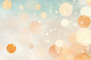 Wall Mural - soft golden and white bokeh lights on a warm gradient background. blurred abstract photography with 