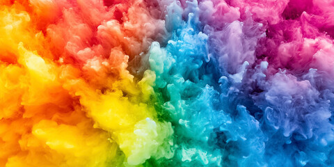 Poster - Colors swirl and merge seamlessly, creating a fluid masterpiece that captures the essence of creativity and imagination