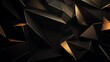 © Canary - metal textured 3D black and gold background. AI generated